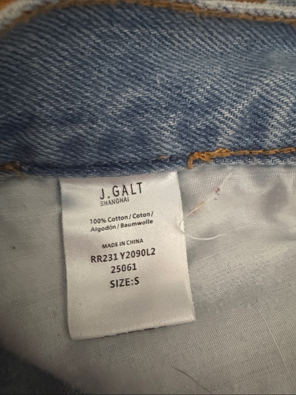 Light Blue Denim Mini Skirt - Classic Casual - Picture 3 of 4